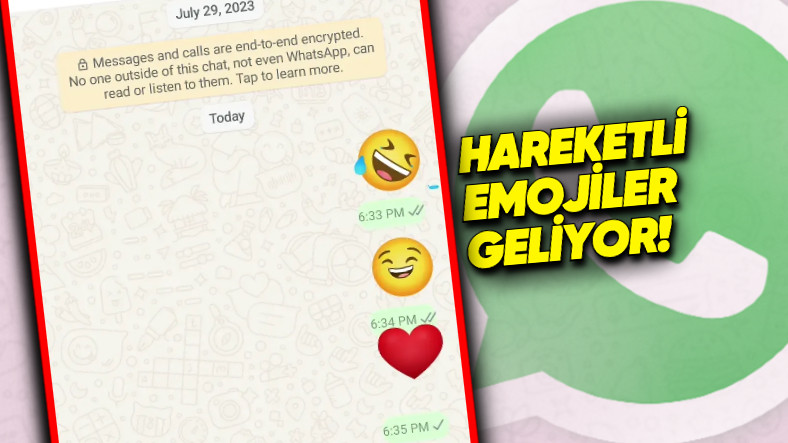 WhatsApp’a Kullanıcıları Çok Sevindirecek “Animasyonlu Emojiler” Geliyor!